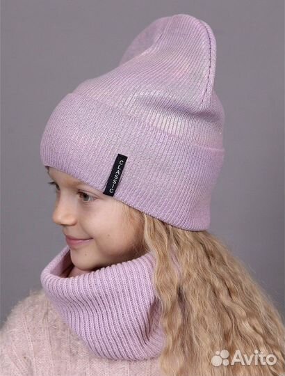 Новый комплект шапка и снуд