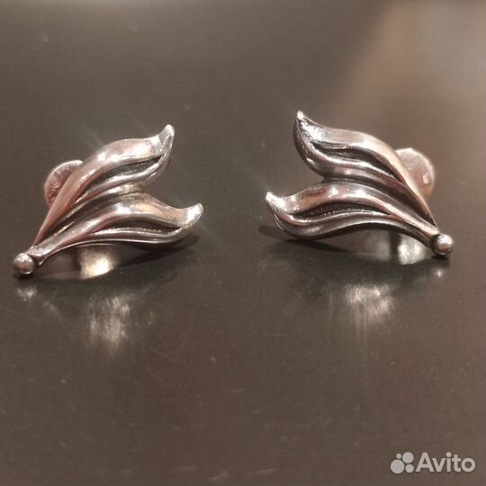 Серьги серебро СССР