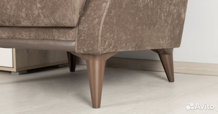 Кресло Плимут велюр молочный шоколад