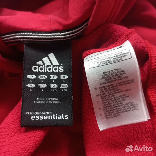 Худи adidas big logo Vintage