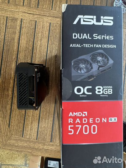 Видеокарта asus dual RX5700 8 GB