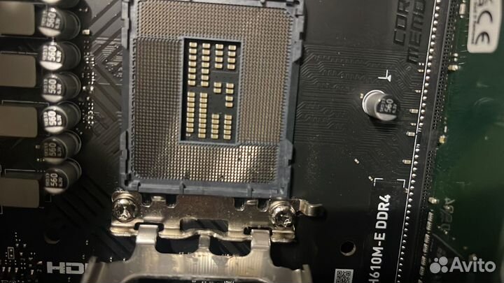 Материнская плата - pro h610m-e ddr4 (на запчасти)