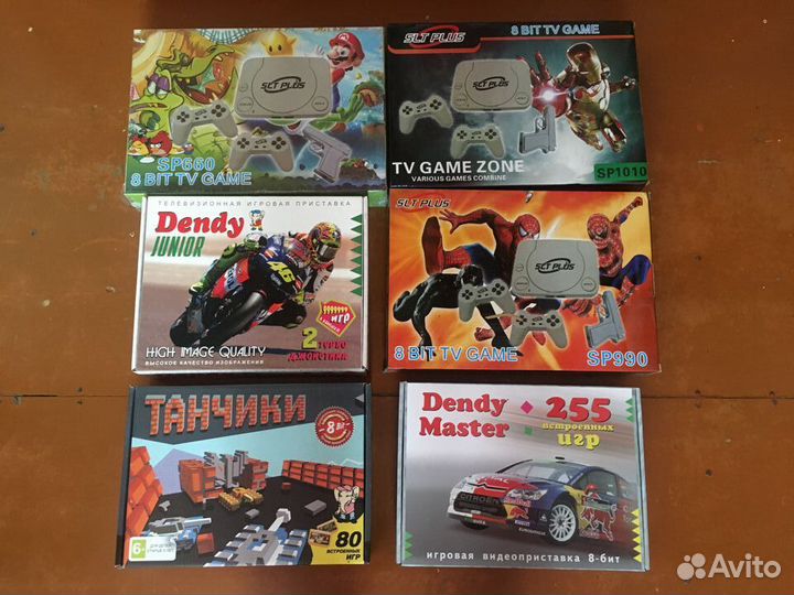 Игровые приставки 8 бит, 16 бит