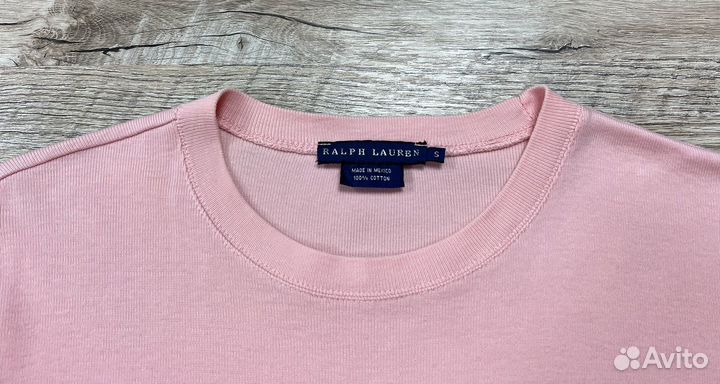 Женская бледно-розовая майка футболка Ralph Lauren