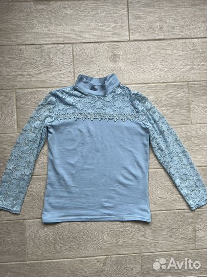 Блузка рубашка школьная 134 140