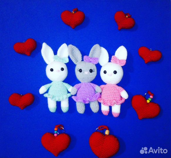 Вязаные игрушки в наличии и на заказ