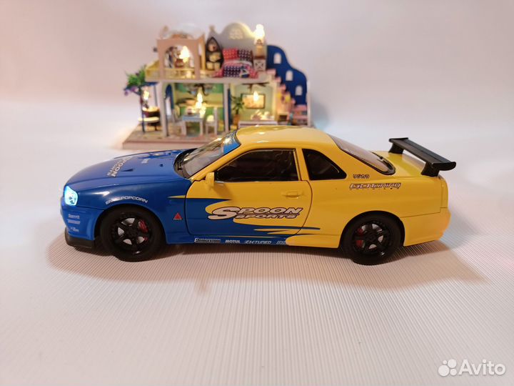 Модель автомобиля Nissan GTR R34 Skyline