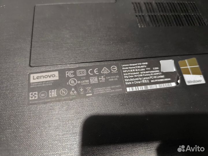 Продам ноутбук lenovo ideapad 310-15ikb i5-7200U