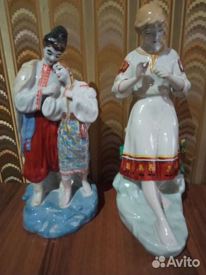 Статуэтки СССР Гадание на ромашке, Майская ночь