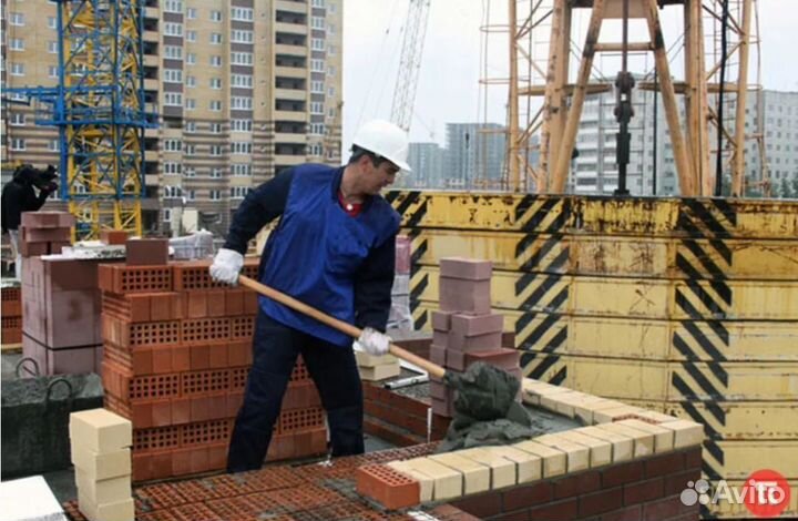Каменщик еженедельная оплата 8 часов смена