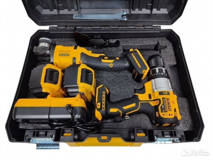 Dewalt 2в1 шуруповерт + ушм