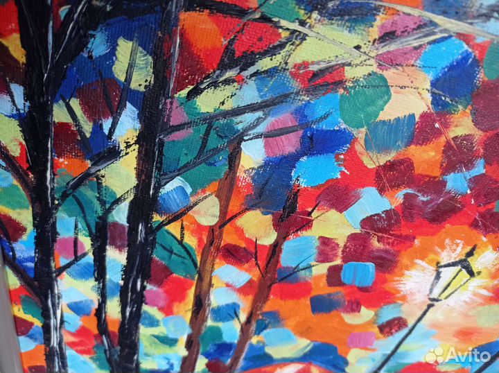 Картина маслом на холсте пейзаж