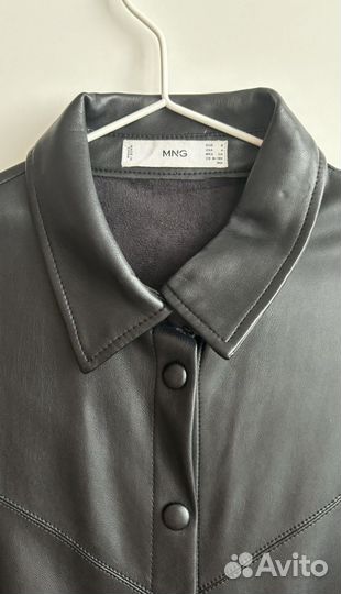 Платье mango из экокожи