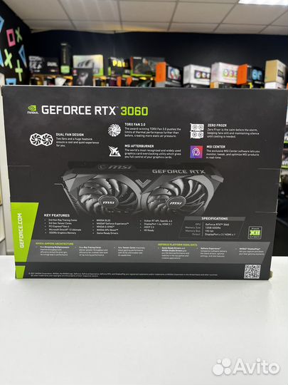 Новая MSI Ventus RTX3060 12GB
