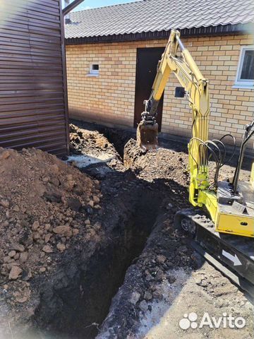 Услуги мини экскаватора, мини экскаватор