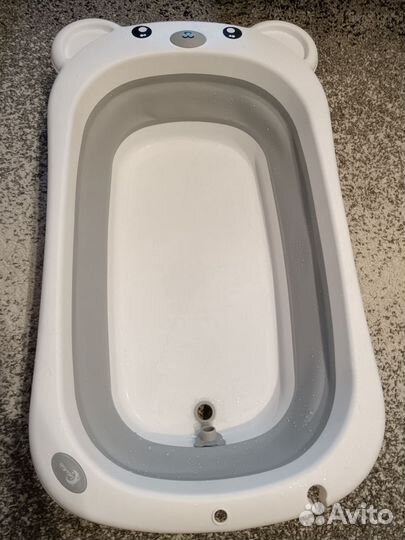 Детская складная ванночка с матрасиком