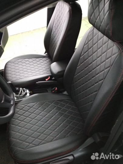Чехлы на сидения экокожа Maximal Romb KIA Rio 2011