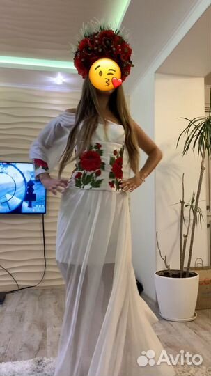 Кокошник корона из цветов ручная работа