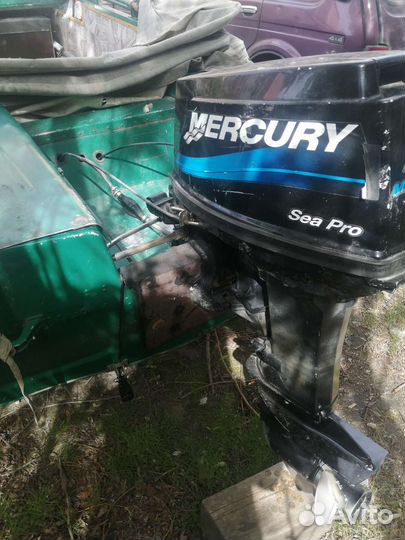 Продам лодку Обь 3 с мотором меркурий 25