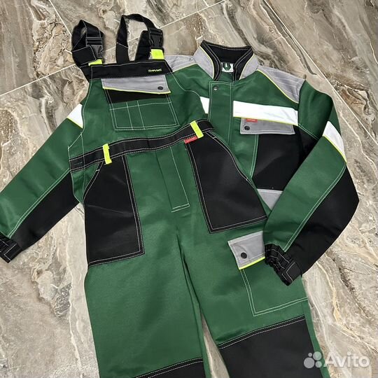 Костюм рабочий с полукомбинезоном Greenblack