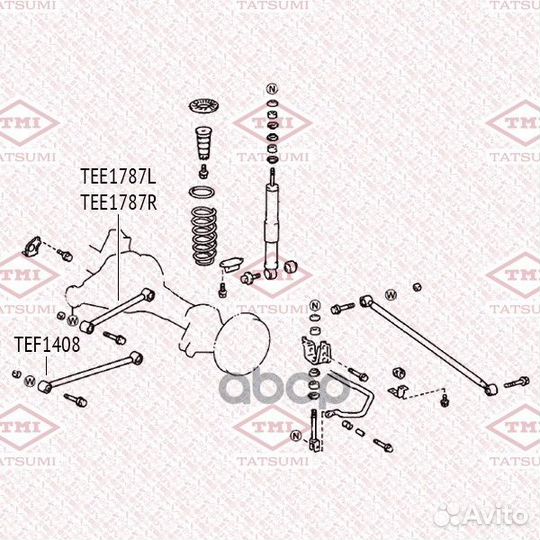 Рычаг задней подвески верхний L TEE1787L tatsumi