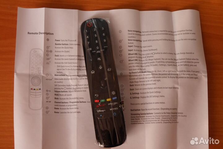 Пульт для телевизора lg MR21GA magic