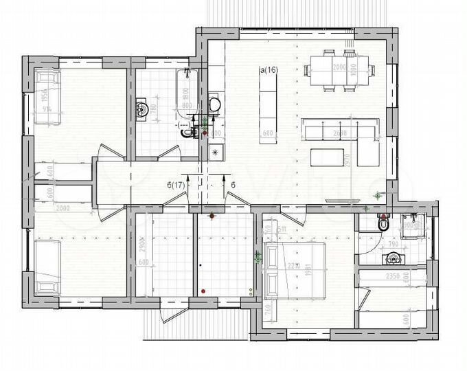 Коттедж 112,8 м² на участке 9,1 сот.