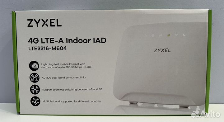 Роутер zyxel 4G LTE-A Indoor IAD LTE3316-M604