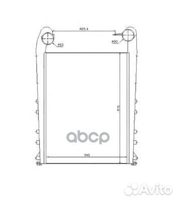 Интеркулер 593x815x65 RVI Magnum DXi 12 440.18