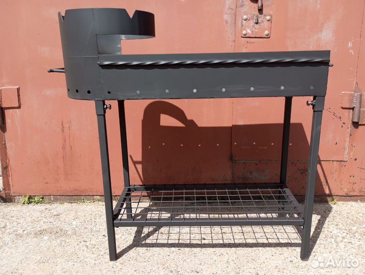 Мангал с печью под казан