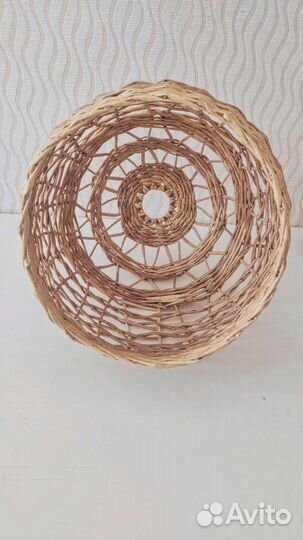 Плетеный абажур 30 *29 см
