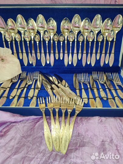 Набор столовых приборов мельхиор