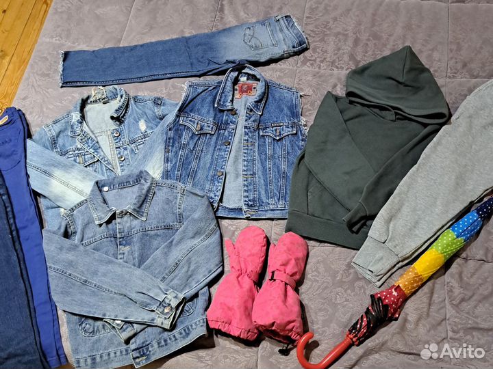 Вещи пакетом на девочку 128 134 7 8 лет