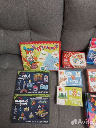 Развивающие игры (Азбука, головоломки, трафареты)