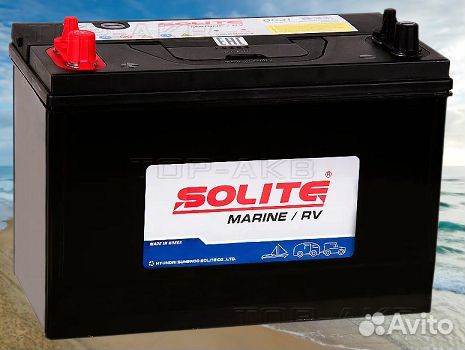 Аккумулятор лодочный solite DC31 105Ah 700A Пп