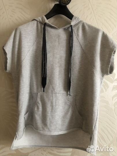 Футболка худи xl 100 хлопок