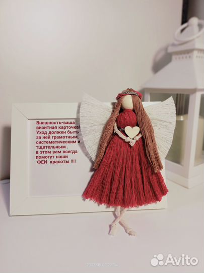 Куклы,Ангелы в технике макраме