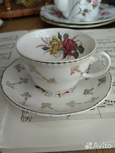 Чайная пара антиквариат Wood & Sons England