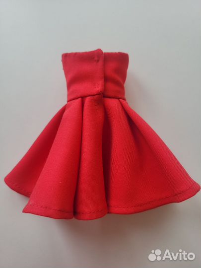 Красное платье для барби