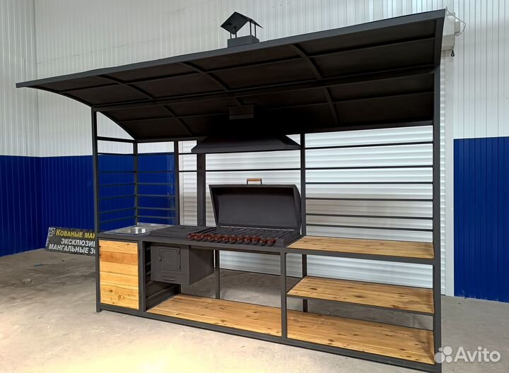 Мангал, печка под казан, барбекю