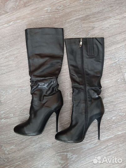 Сапоги кожаные 37