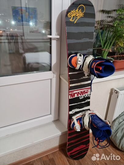 Сноуборд комплект, ботинки, крепления