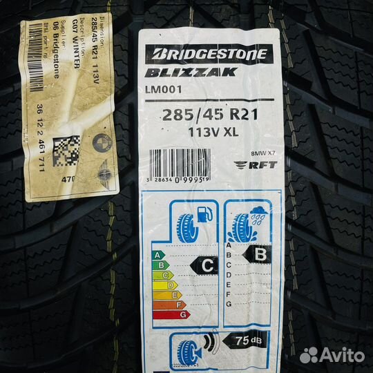 R21 Bridgestone Blizzak LM-001 285/45, PCD 5x112 DIA 66.6