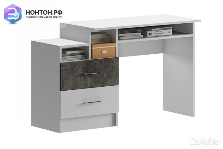 Стол компьютерный Вега NEW Позитив бетон темный