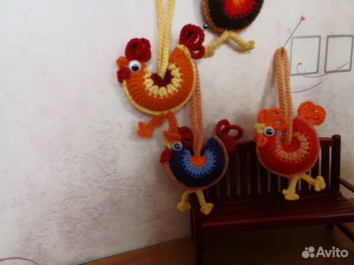 Петушок вязаный