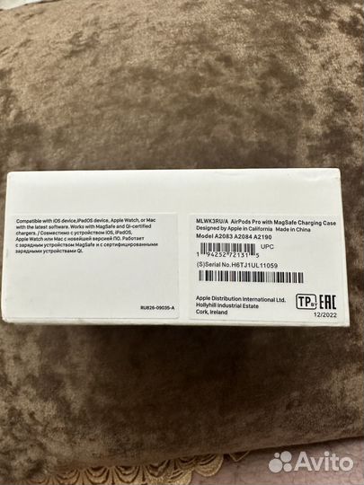 Беспроводные наушники apple airpods pro