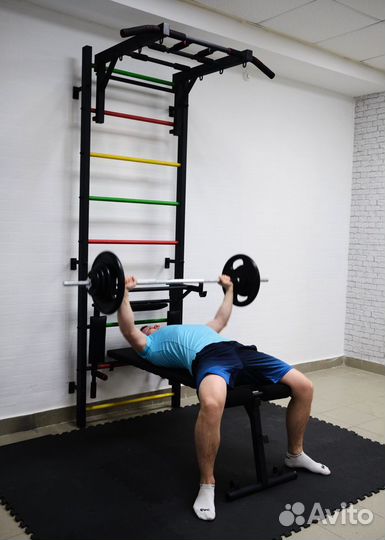 Шведская стенка 4в1 цветные перекладины