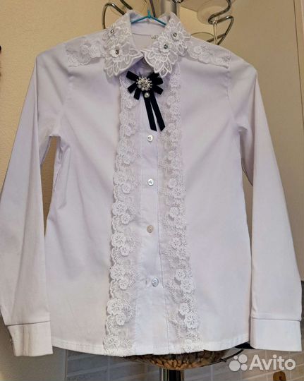 Блузка рубашка белая