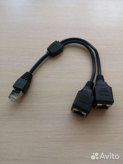 Кабель-разветвитель LAN Ethernet RJ45 с 1 на 2