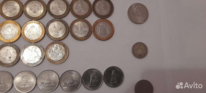 Монеты юбилейные 2р,5р,10р